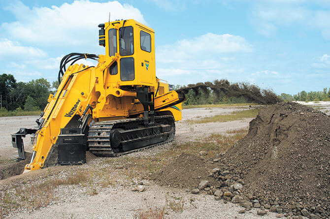 vermeer-t1155iii-pipeline-trencher-in-action